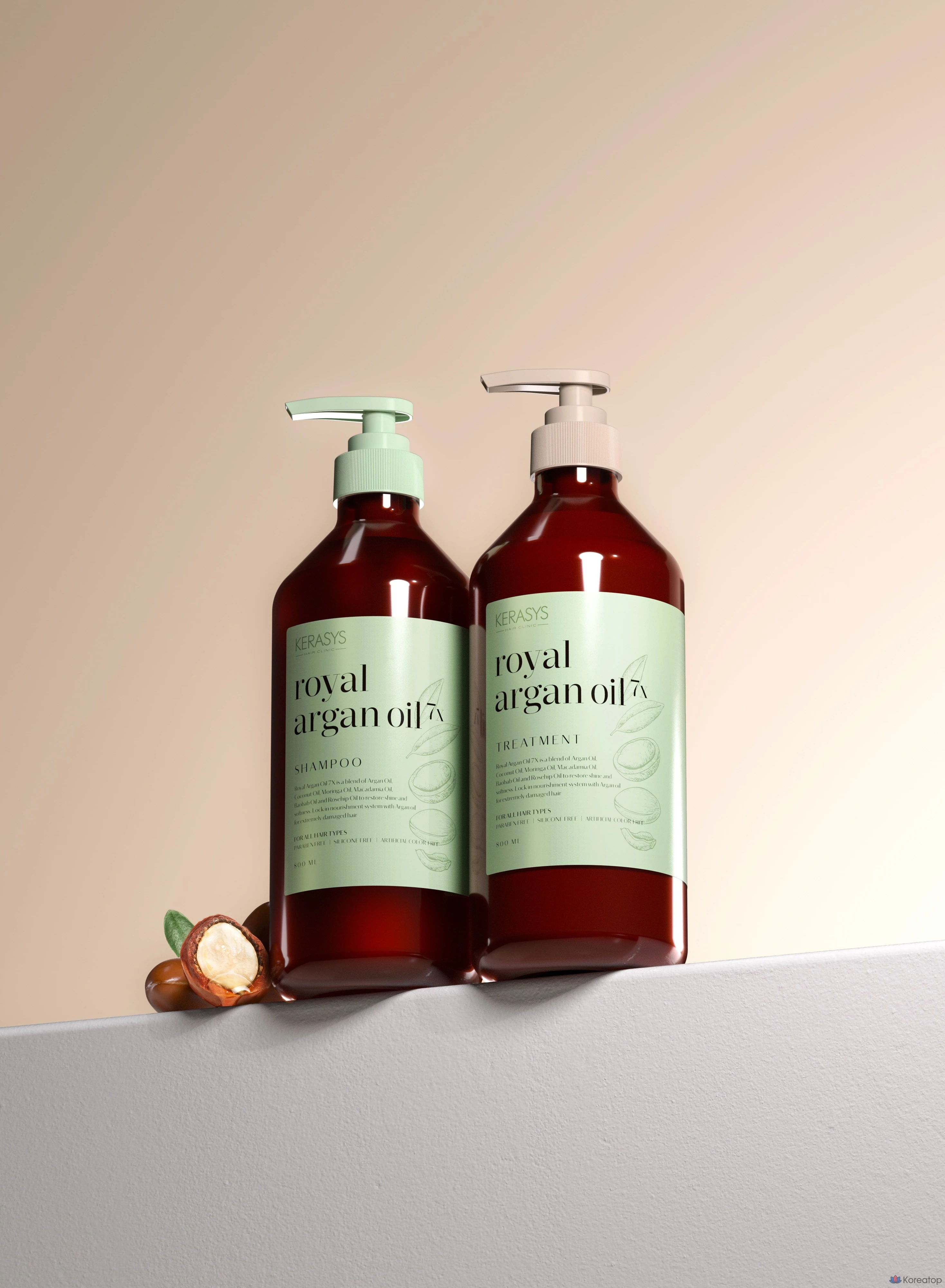 Шампунь KeraSys Argan Oil 7X Shampoo, 800 мл, 1 шт.