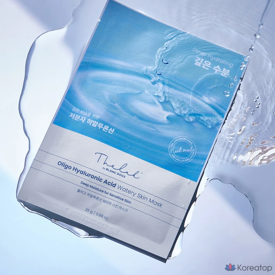 Тканевая маска для лица THE LAB by blanc doux Oligo Hyaluronic Acid Watery Skin Mask, 250 г, 10 шт.