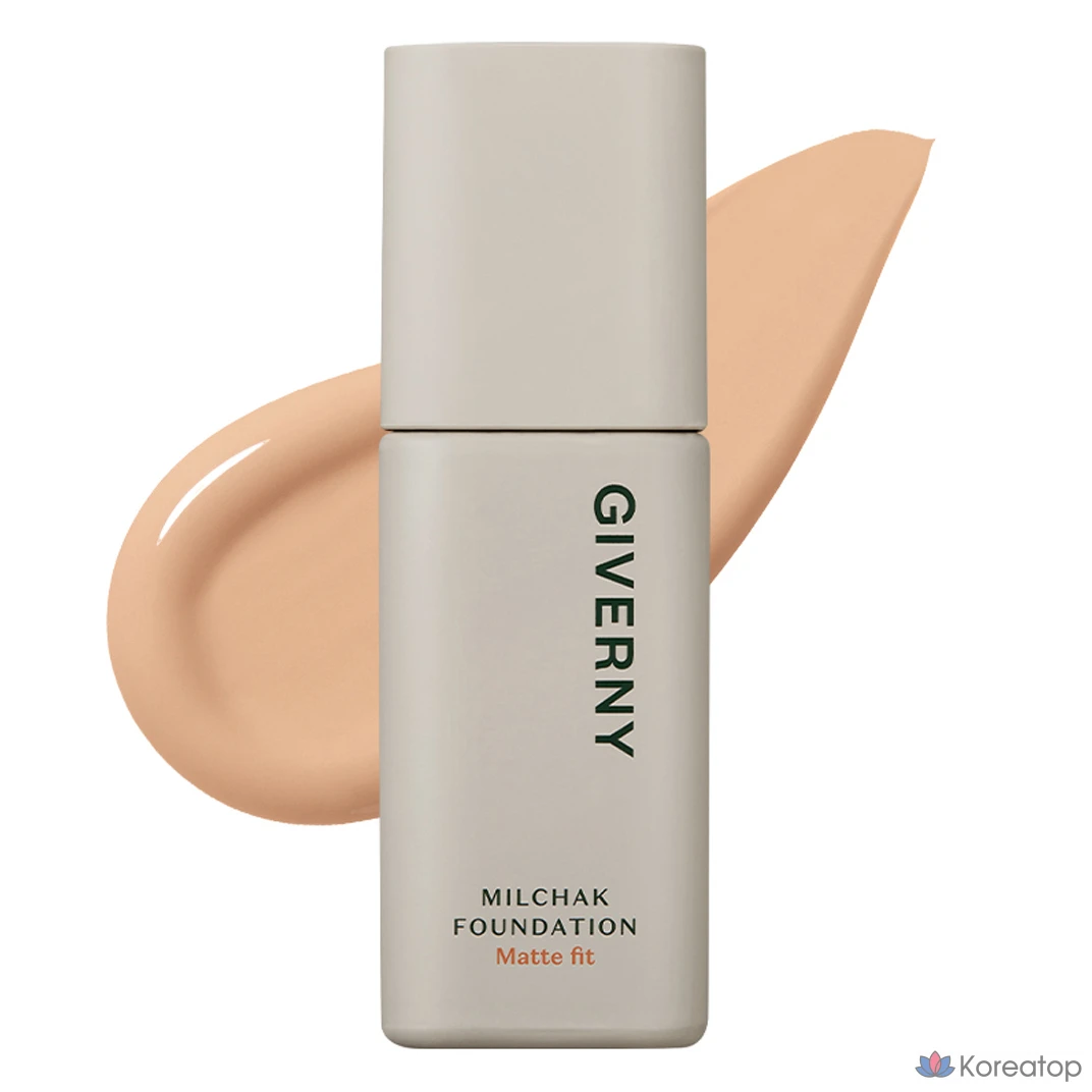 Тональный крем Giverny Milchak Matte Fit Foundation, оттенок 23NW Medium Beige, 30 мл, 1 шт.