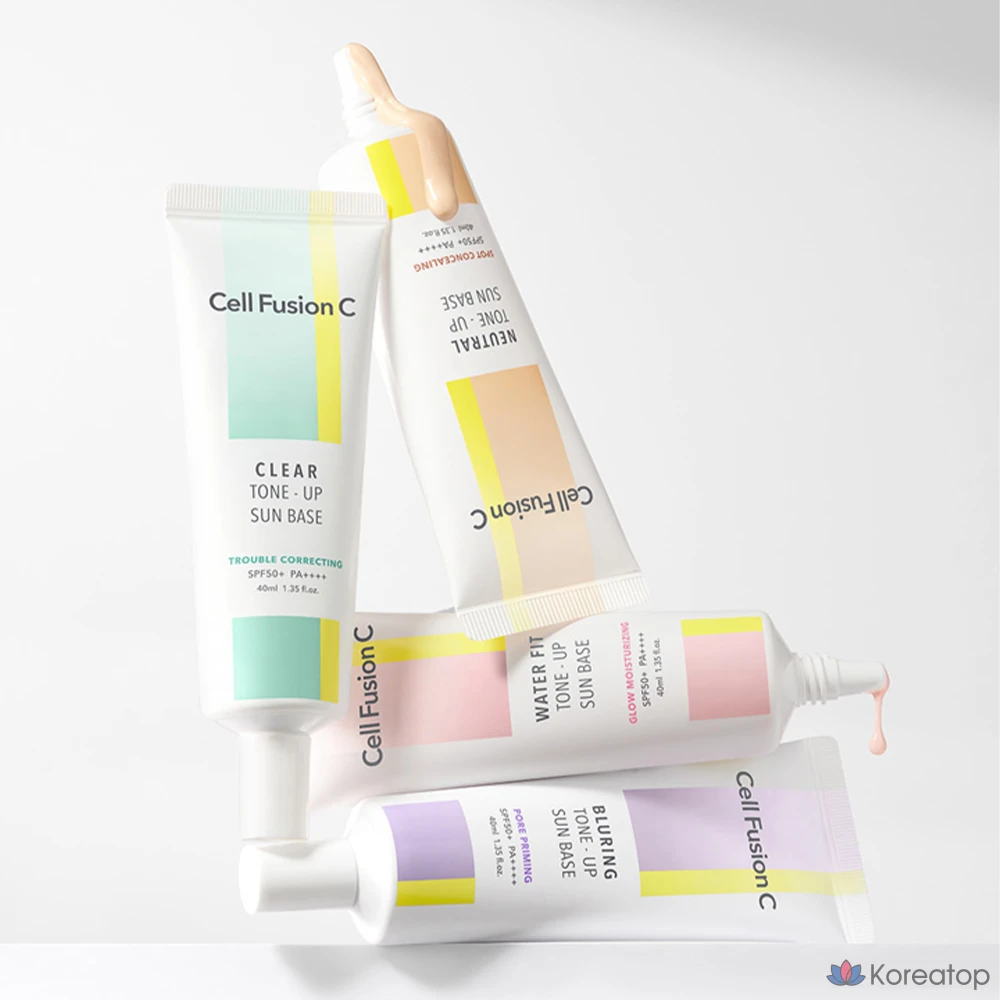 Солнцезащитный крем-база Cell Fusion C Blurring Tone Up Sun Base SPF50+ PA++++, 40 мл, 1 шт.