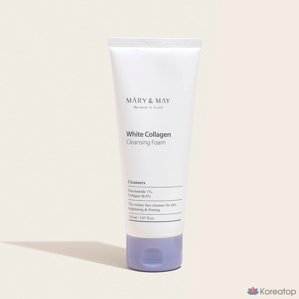 Очищающая пенка Mary&amp;May White Collagen Cleansing Foam, 150 мл, 1 шт.