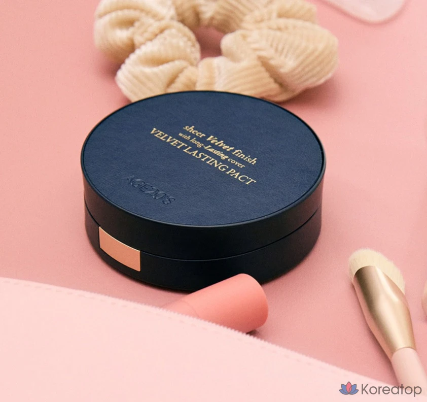 Пудра-компакт AGE 20S Velvet Lasting Mini Pact, оттенок 21C Light, 7 г, 1 шт.