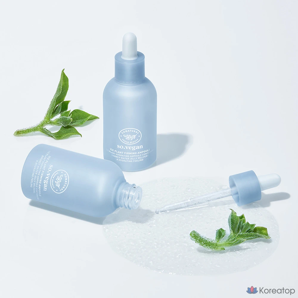 Ампульная сыворотка So Natural Ice Plant Firming Ampoule, 55 мл, 1 шт.