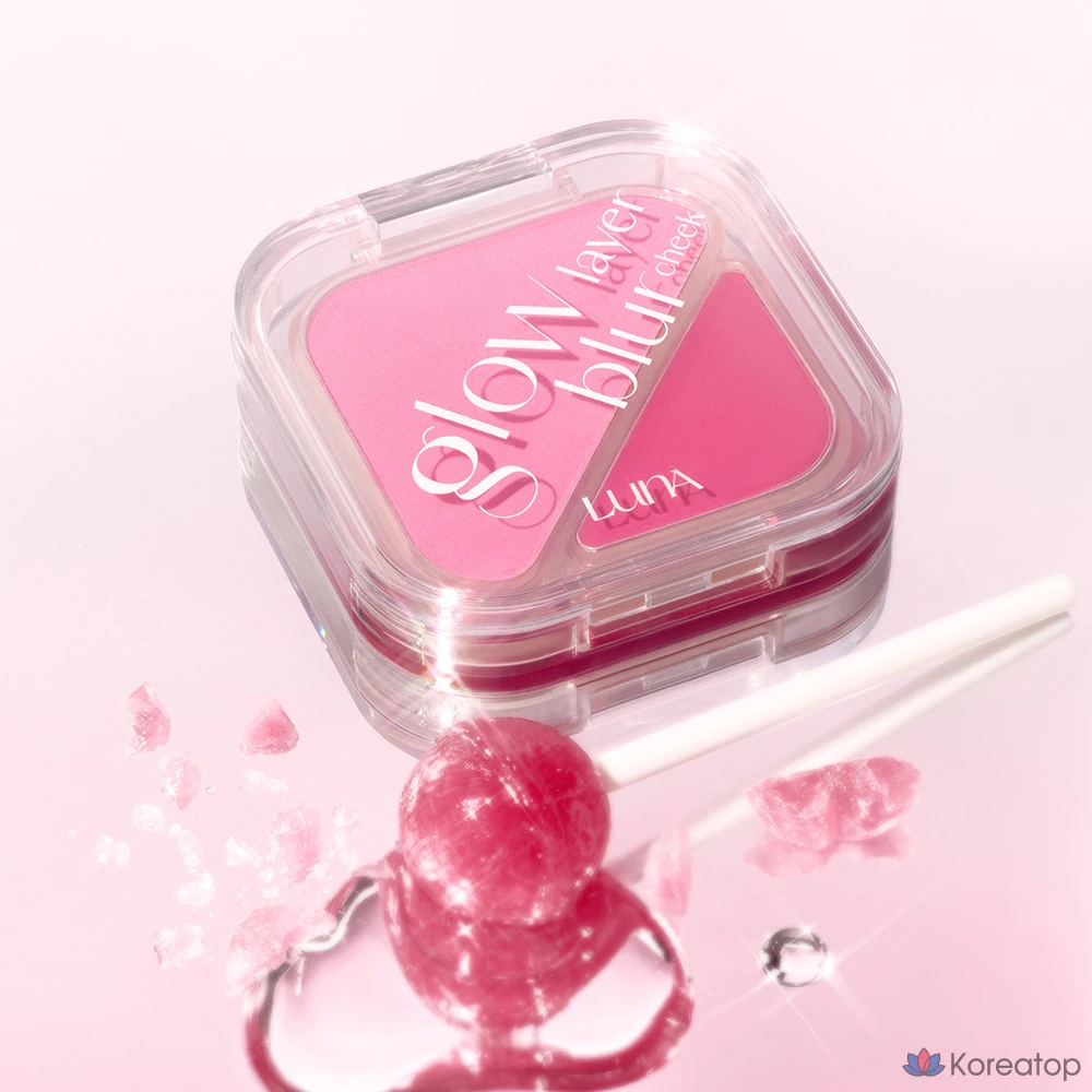 Румяна Luna Glow Layer Blur Cheek, оттенок 11 Pink Lollipop, 8.5 г, 1 шт., фото 3