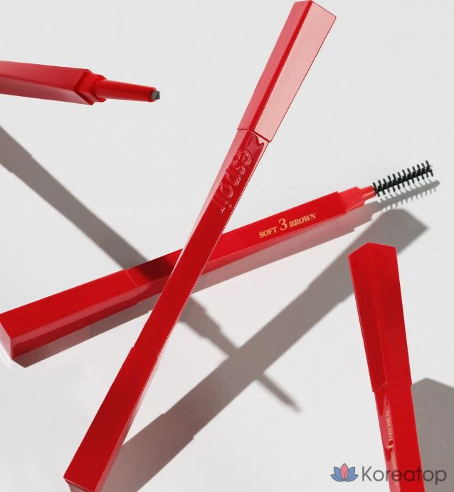 Карандаш для бровей Espoir The Brow Balance Pencil, оттенок 2 Cool Gray, 0.1 г, 1 шт., фото 5