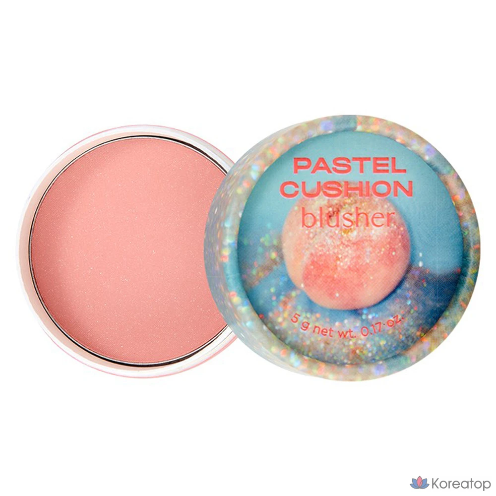 Кушон-румяна The Face Shop ACID Pastel Cushion Blusher, оттенок 01 Glittery Peach, 5 г, 1 шт.