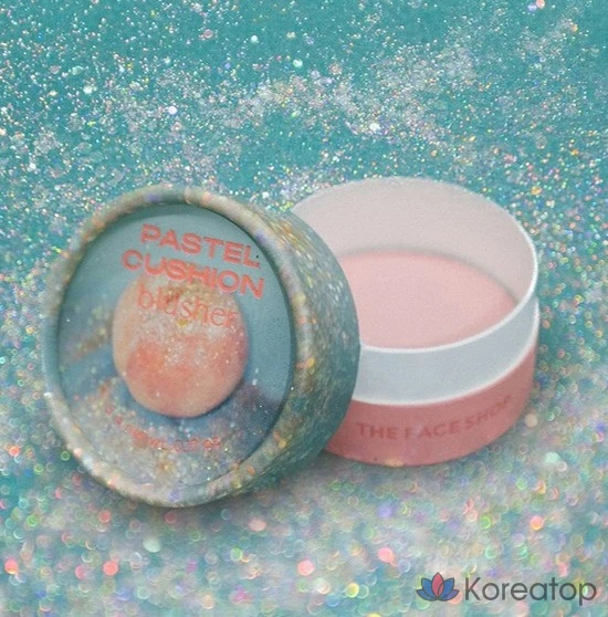 Кушон-румяна The Face Shop ACID Pastel Cushion Blusher, оттенок 01 Glittery Peach, 5 г, 1 шт., фото 2