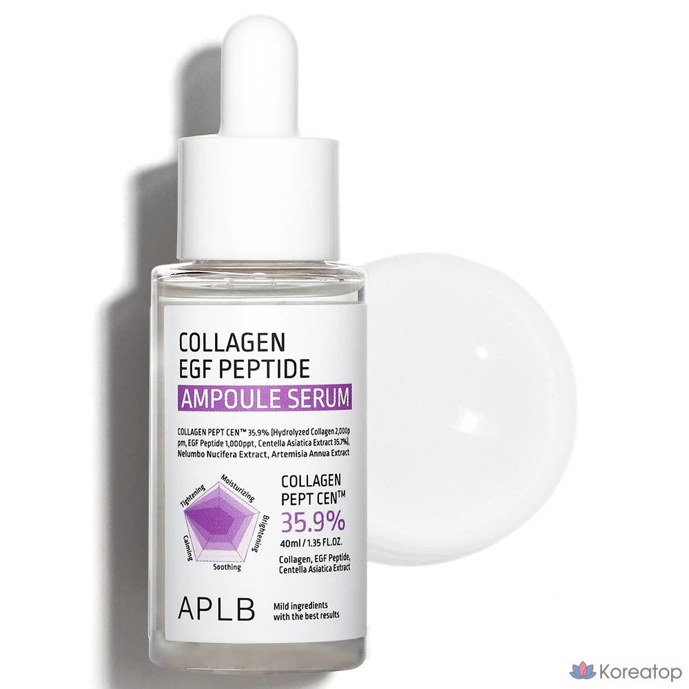 Ампульная сыворотка APLB Collagen EGF Peptide Ampoule Serum, 40 мл, 1 шт.