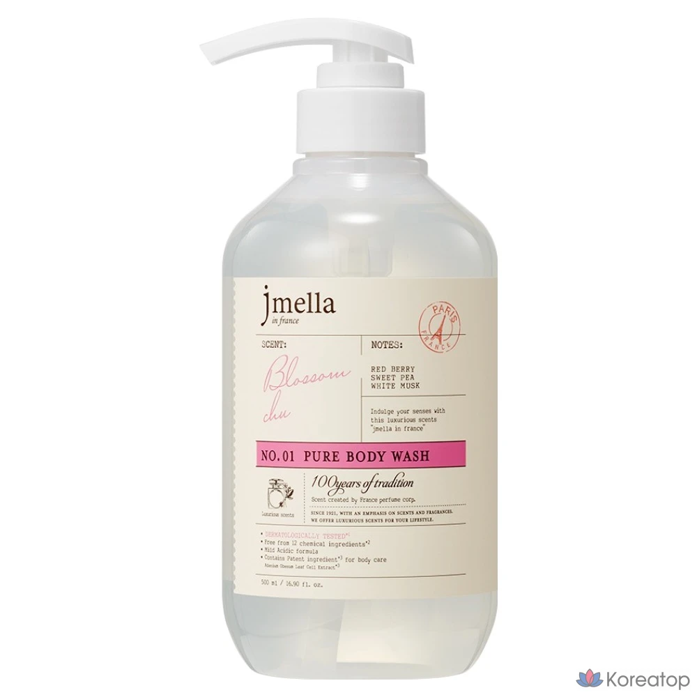 Гель для душа Jmella In France Pure Blossom Chew Body Wash Floral Berry, 500 мл, 1 шт.