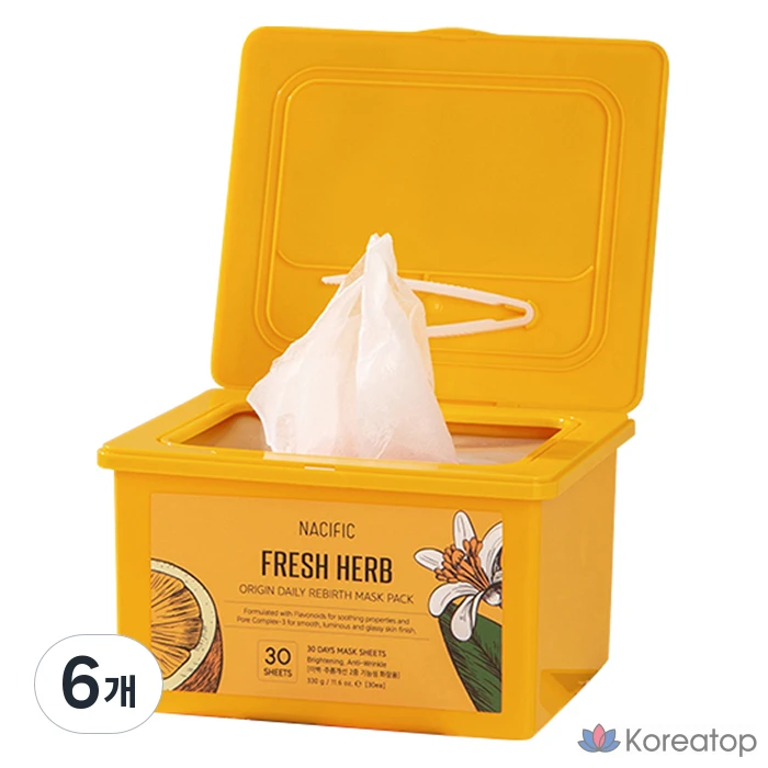 Тканевая маска для лица NACIFIC Fresh Herb Origin Daily Reverse Mask, 180 шт.