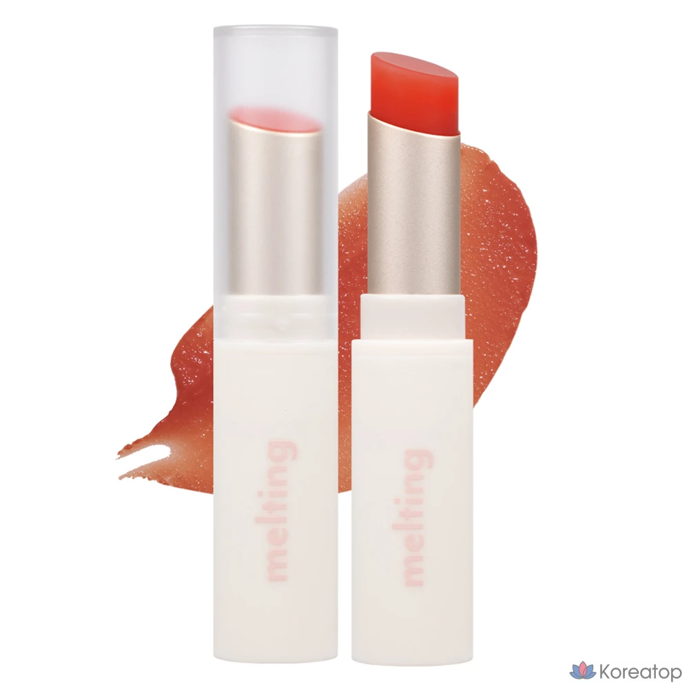 Бальзам для губ MERZY Glossy Melting Tinted Color Lip Balm, оттенок GL2 Tangerine Wish, 4 г, 1 шт.
