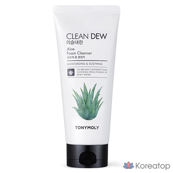 Пенка для умывания Tony Moly Aloe Foam Cleanser, 180 мл, 1 шт.