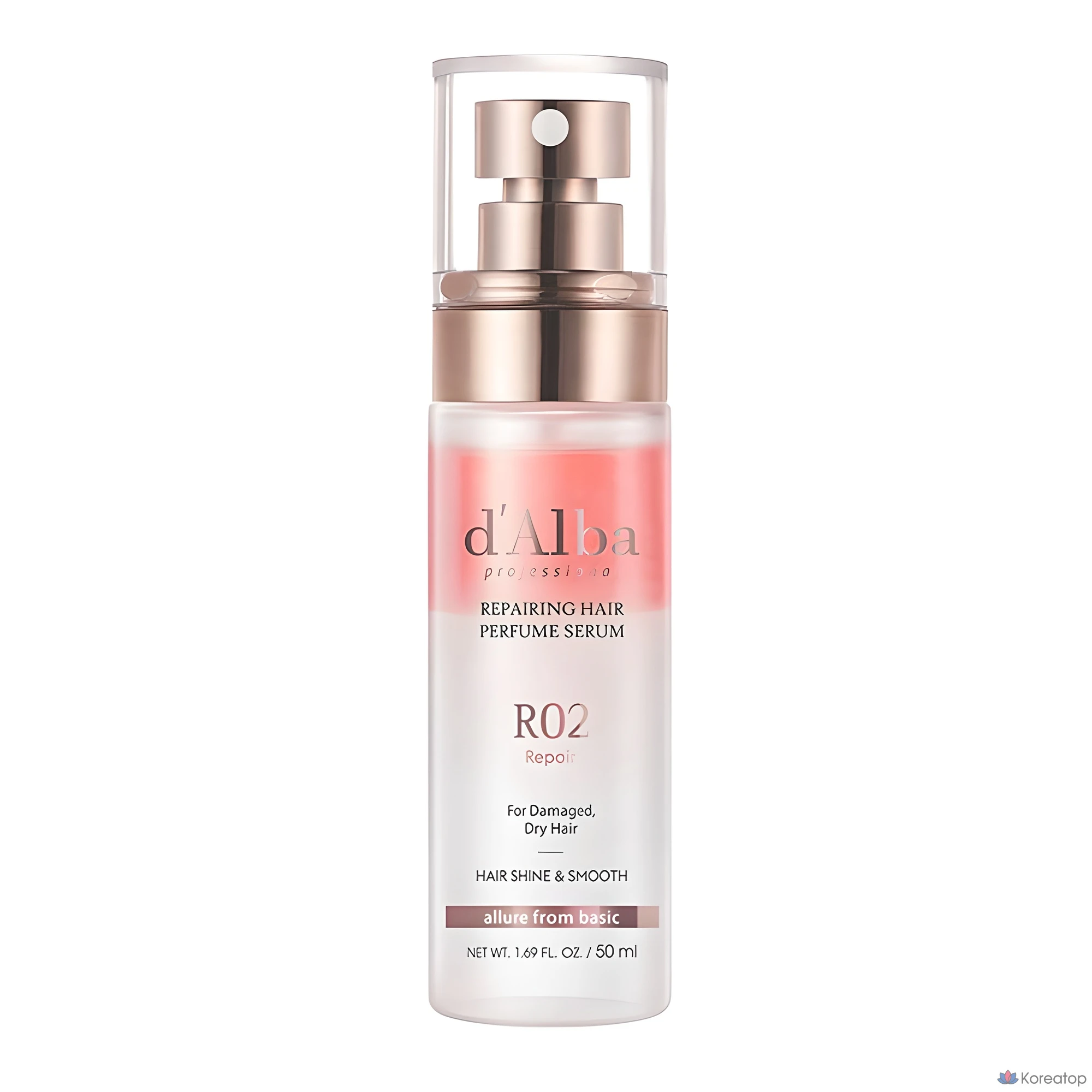 Сыворотка для волос d'Alba Professional Repairing Hair Perfume Serum, аромат Rose Freesia, 50 мл, 1 шт.