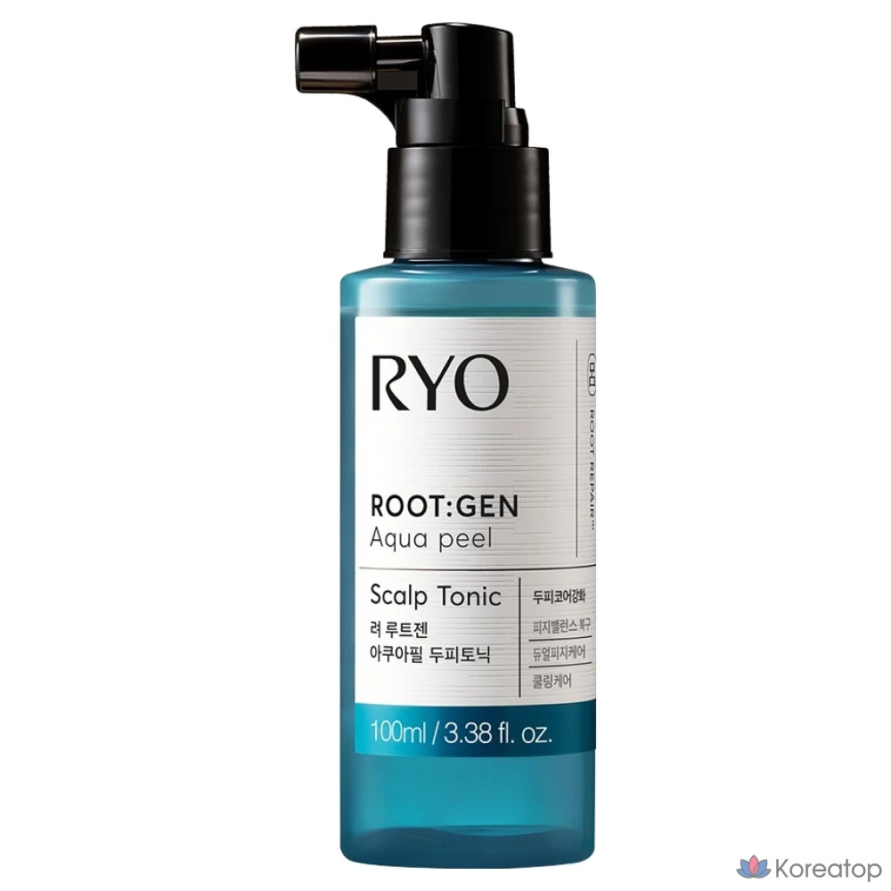 Тоник для волос и кожи головы Ryo Cooling Scalp Care Rootgen Aqua Peel Hair Tonic, 100 мл, 1 шт.