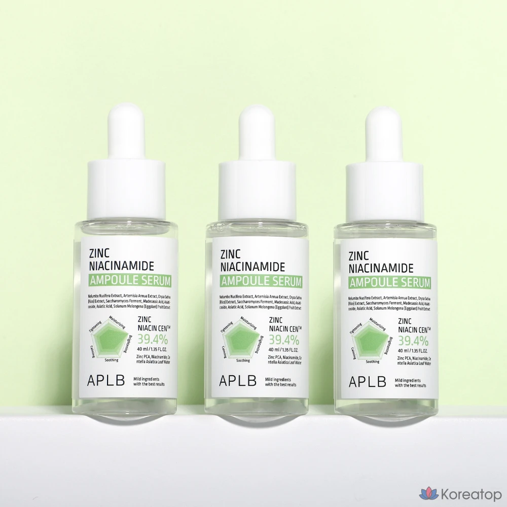 Ампульная сыворотка APLB Zinc Niacinamide Ampoule Serum, 40 мл, 1 шт.