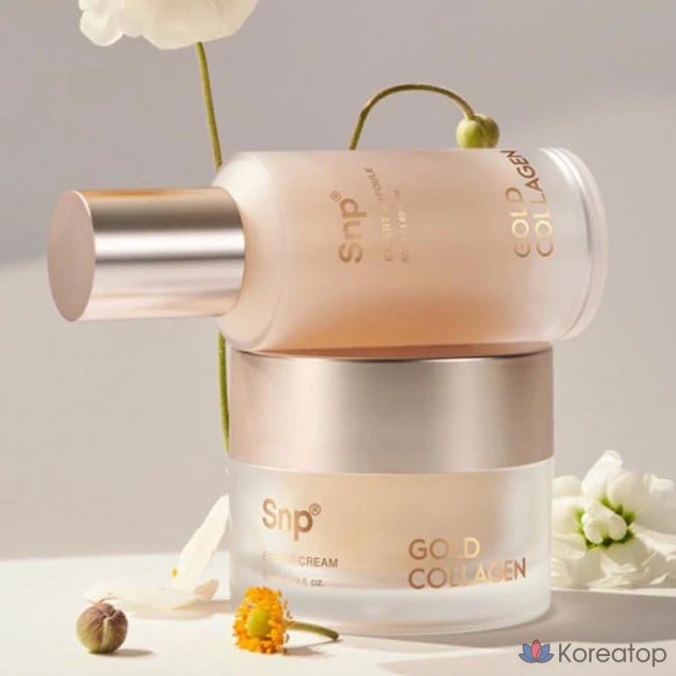 Ампульная сыворотка SNP Gold Collagen Expert Ampoule, 50 мл, 1 шт.