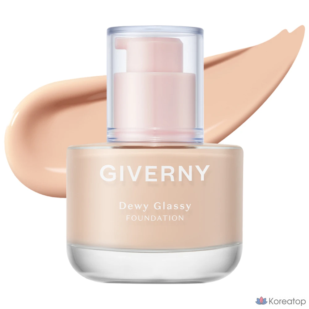 Фундация Giverny Dewy Glassy Foundation, оттенок 17C Porcelain, 30 мл, 1 шт.