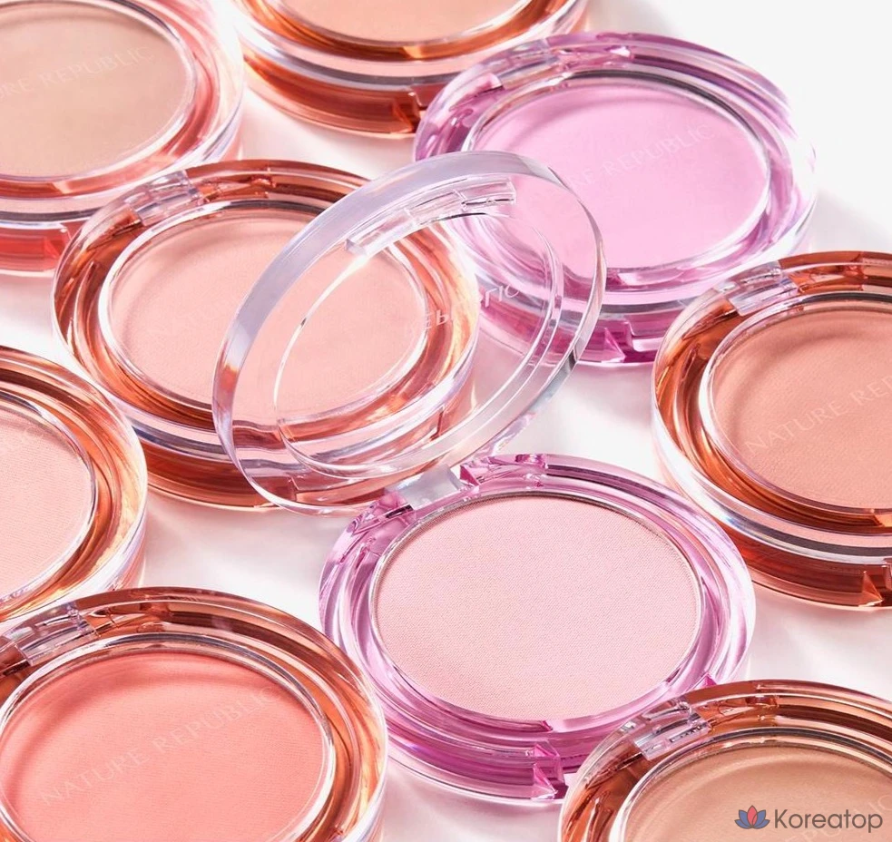 Блушер Nature Republic By Flower Blusher, оттенок 8 Coral Peach, 5 г, 1 шт.