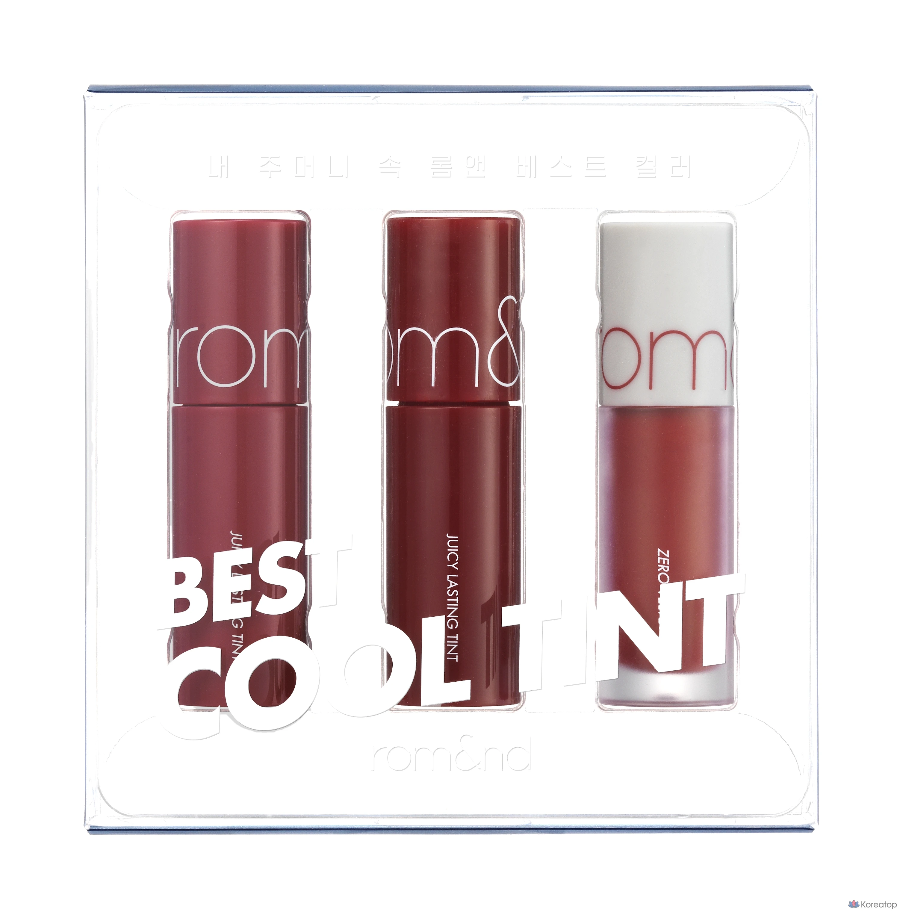 Тинт для губ ROM&ND Best Tint Edition 02, оттенок Cool Tone Pick, 3 шт.