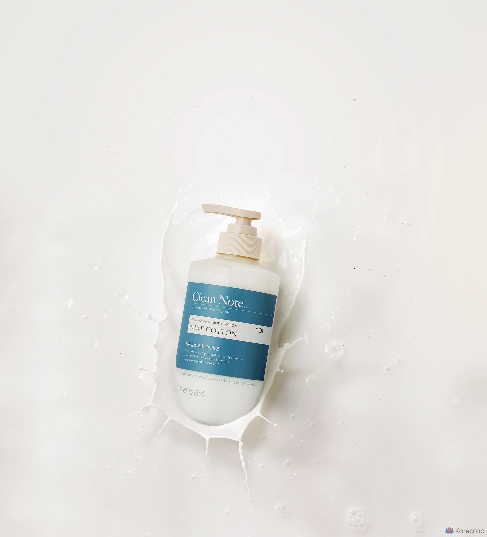 Лосьон для тела KeraSys Clean Note Body Lotion Pure Cotton, 500 мл, 1 шт.