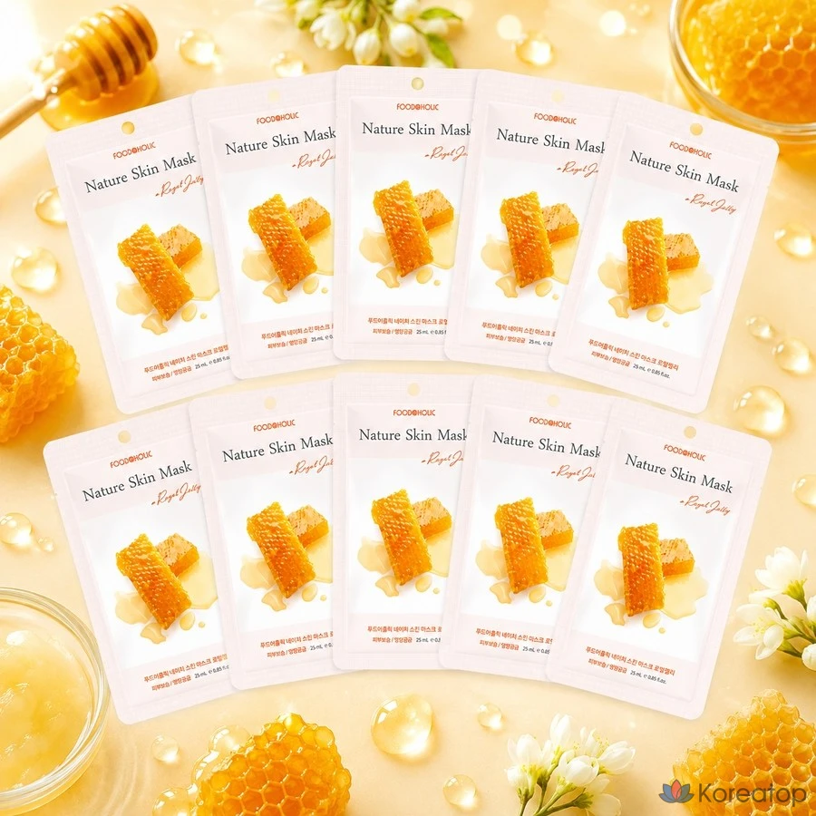 Тканевая маска для лица FoodaHolic Moisturizing Soothing Mask Pack, оттенок 06 Collagen, 10 шт., фото 5