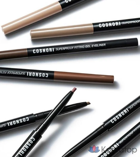 Подводка для глаз Cosnori Superproof Fitting Gel Eyeliner Pencil, оттенок 14 Ash Brown, 0.13 г, 1 шт., фото 5