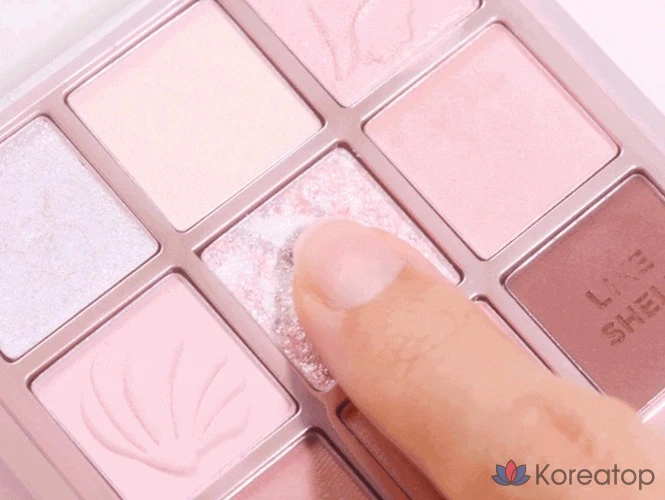 Палетка теней Holika Holika My Fave Mood Eye Palette, оттенок Shell in the Sea, 1 шт., фото 4