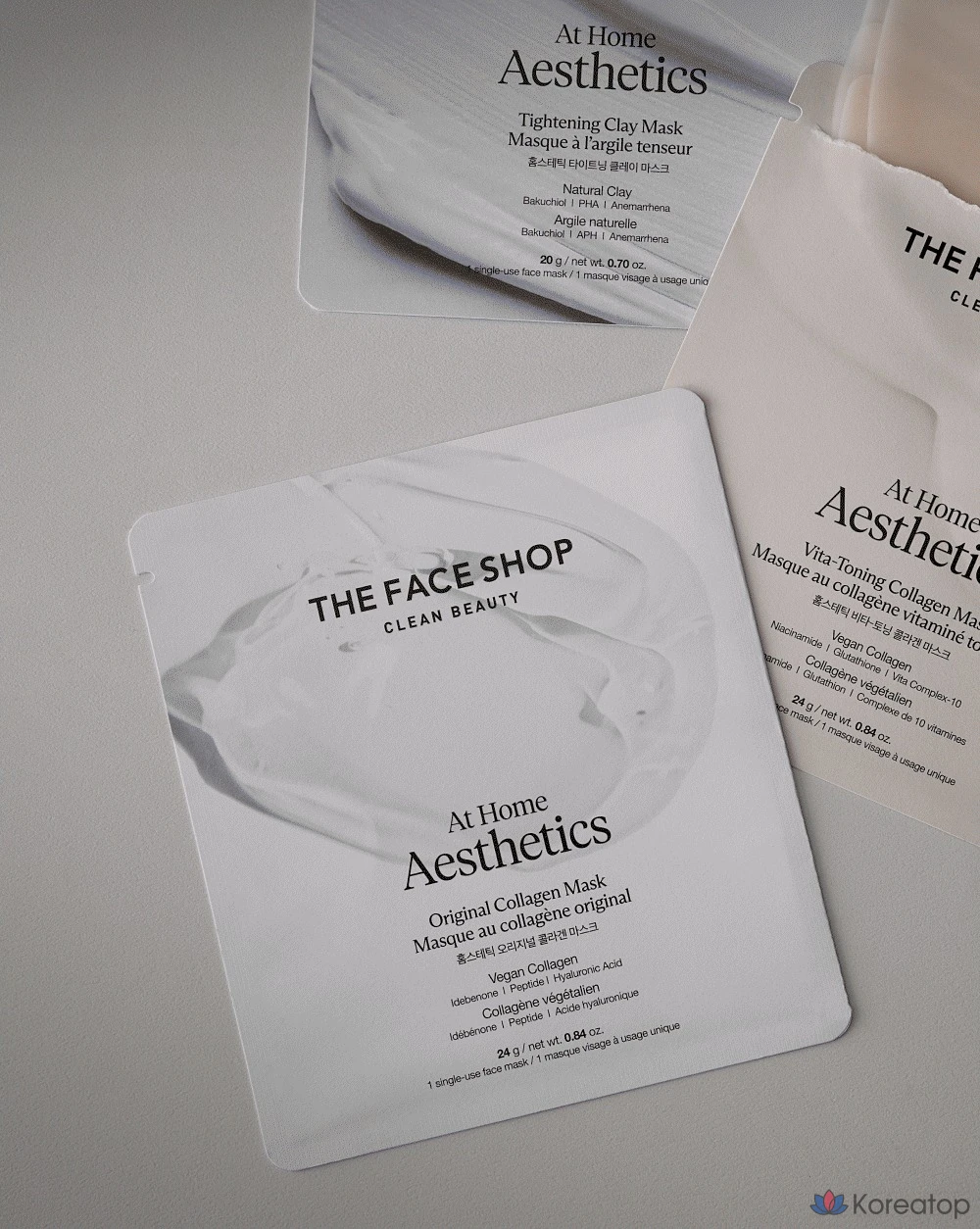 Тканевая маска для лица The Face Shop Homme Tastic Original Collagen Mask, 8 шт., фото 4