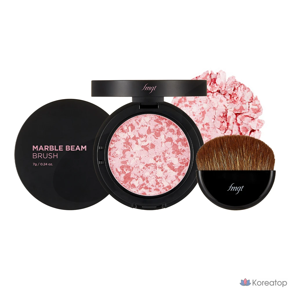 Румяна FMGT Marble Beam Blusher, оттенок 01 Love Pink, 7 г, 1 шт.