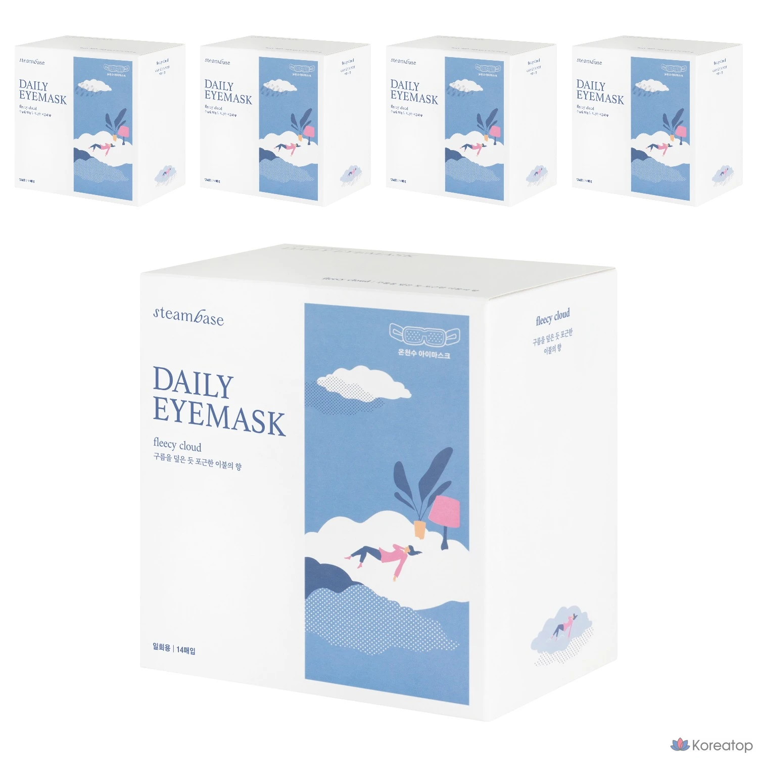 Тканевая маска для глаз Steambase Daily Eye Mask Cloud Blanket Scent, 70 шт.