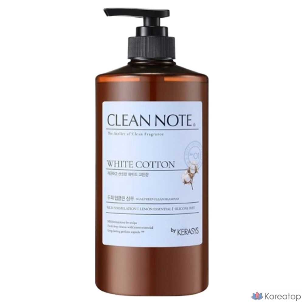 Шампунь KeraSys Clean Note Shampoo White Cotton, 800 мл, 1 шт.