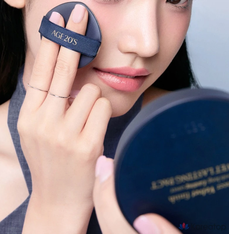Пудра-компакт AGE 20S Velvet Lasting Mini Pact, оттенок 21C Light, 7 г, 1 шт.