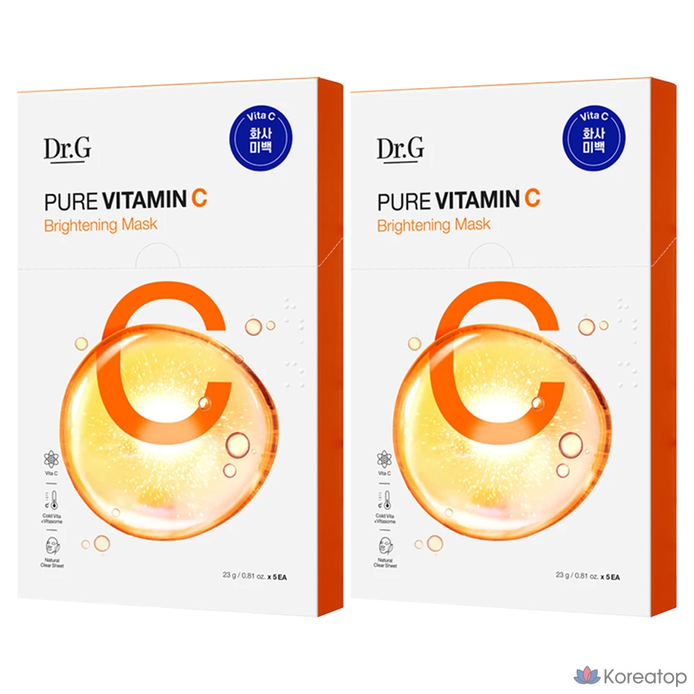 Тканевая маска для лица Dr. G Pure Vitamin C Brightening Mask, 10 шт.
