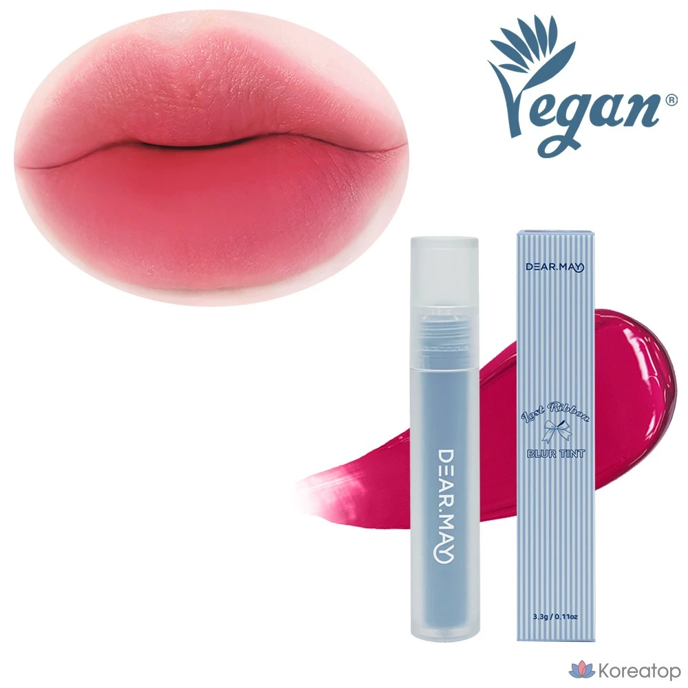 Тинт для губ DEARMAY Rosy Ribbon Blur Tint, оттенок LR02 Wildberry, 3.3 г, 1 шт.