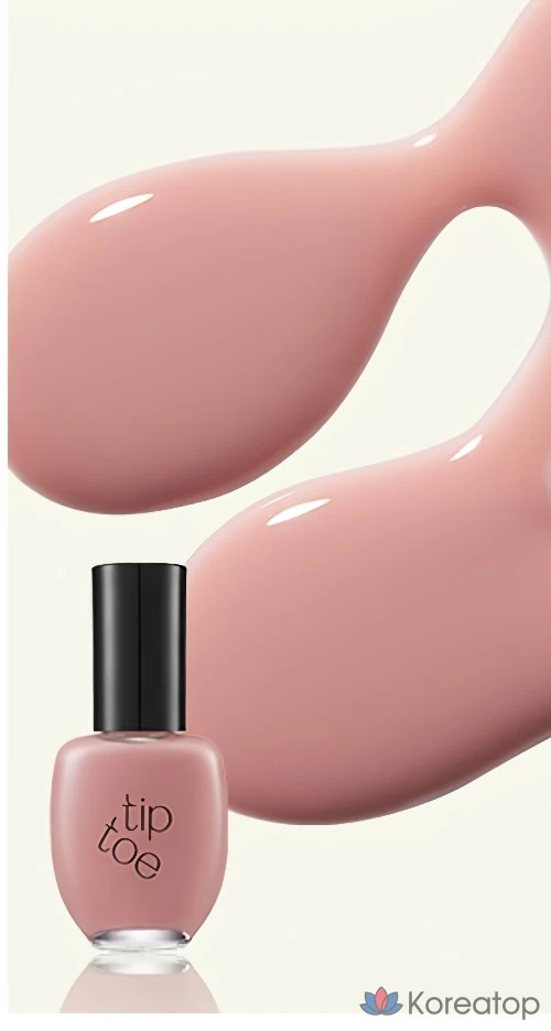 Лак для ногтей Tip Toe Andante Nail Polish, оттенок 204 Toseus Pink Beige, 10 мл, 1 шт., фото 2