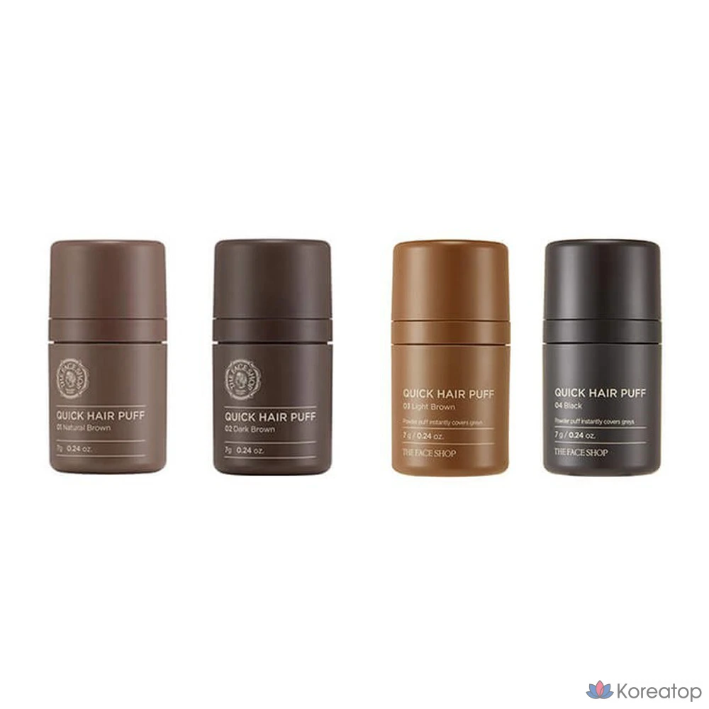 Пудра для волос The Face Shop Quick Hair Puff, оттенок 02 Dark Brown, 7 г, 1 шт., фото 4