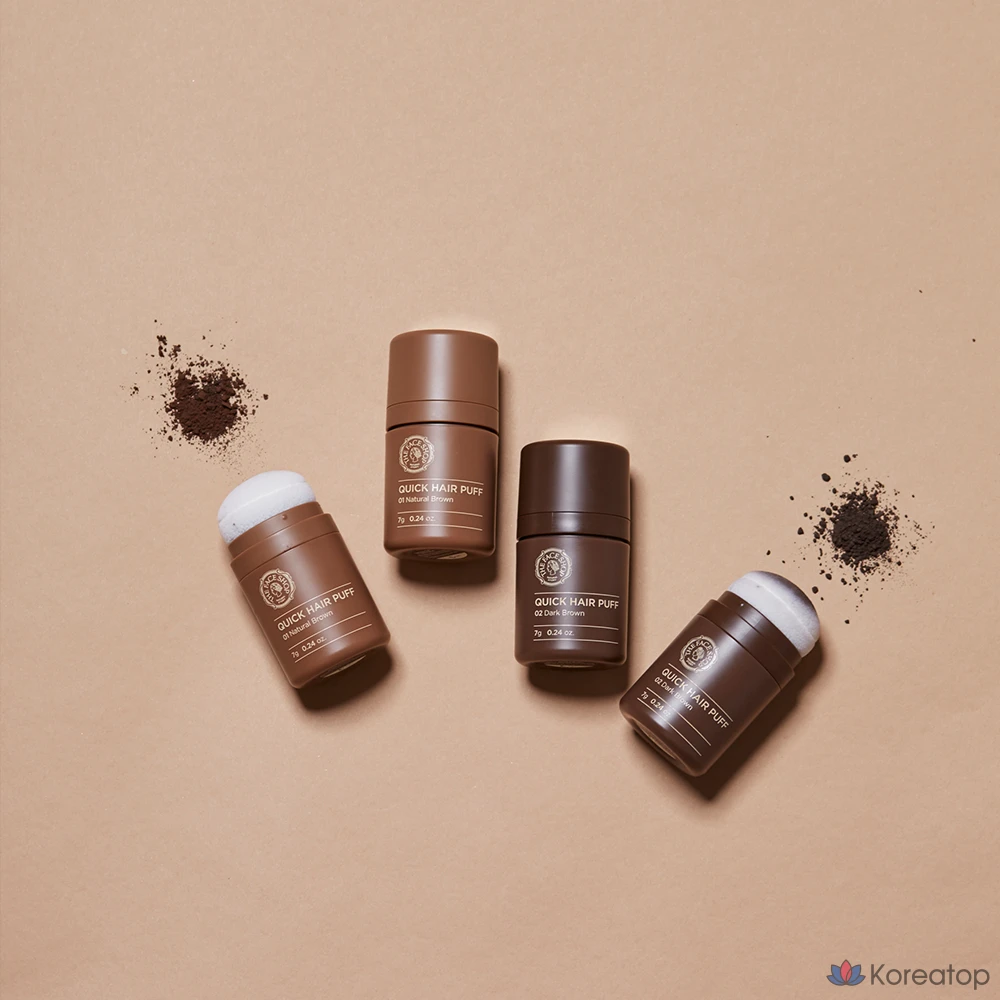 Пудра для волос The Face Shop Quick Hair Puff, оттенок 02 Dark Brown, 7 г, 1 шт., фото 7