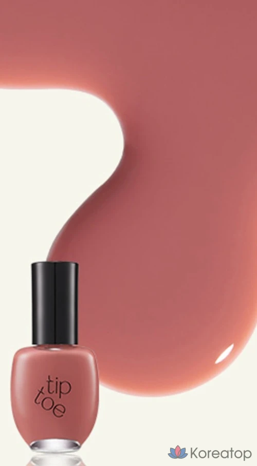 Лак для ногтей Tip Toe Andante Nail Polish, оттенок 204 Toseus Pink Beige, 10 мл, 1 шт., фото 6