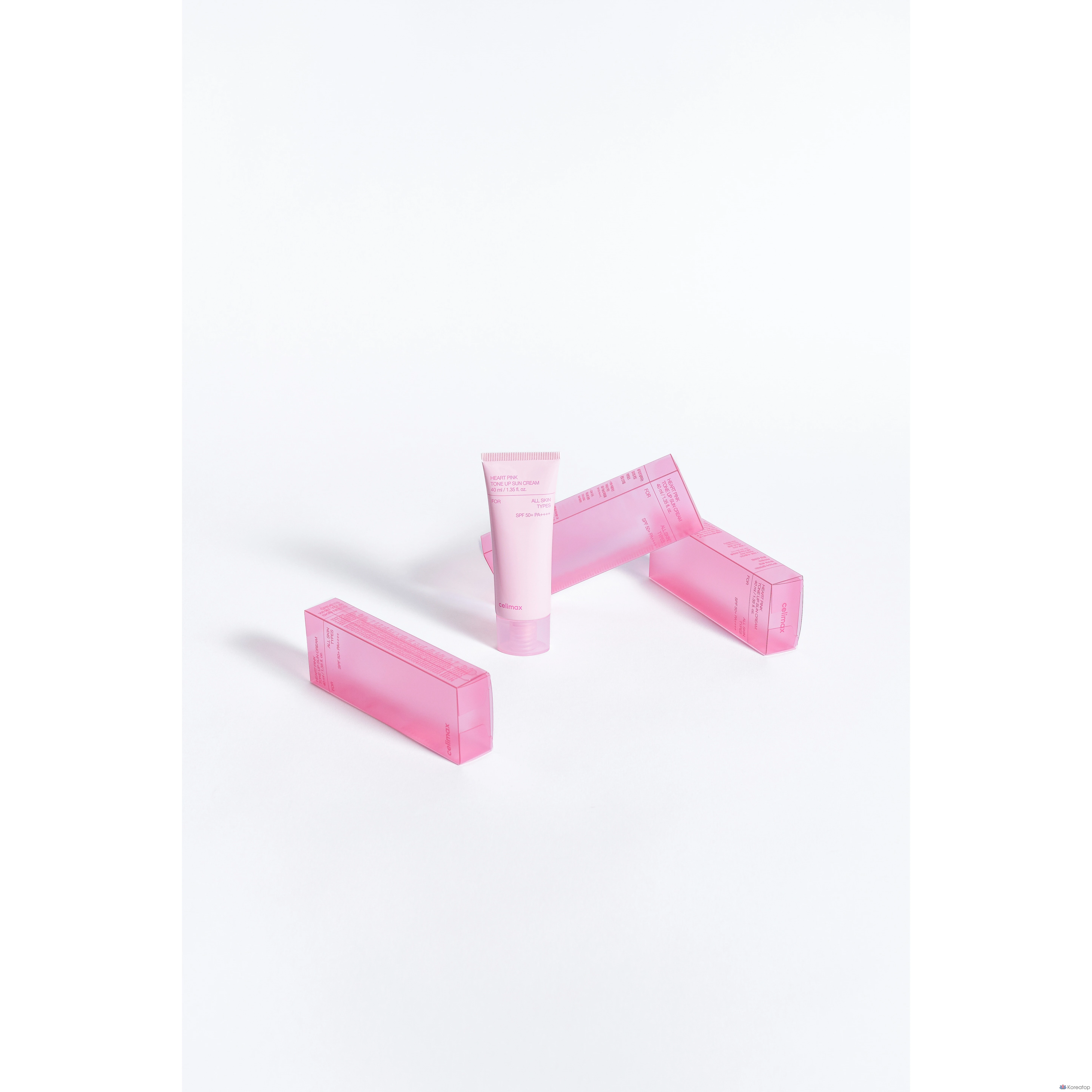 Солнцезащитный крем Celimax Heart Pink Tone Up Sun Cream SPF50+ PA++++, 40 мл, 1 шт.