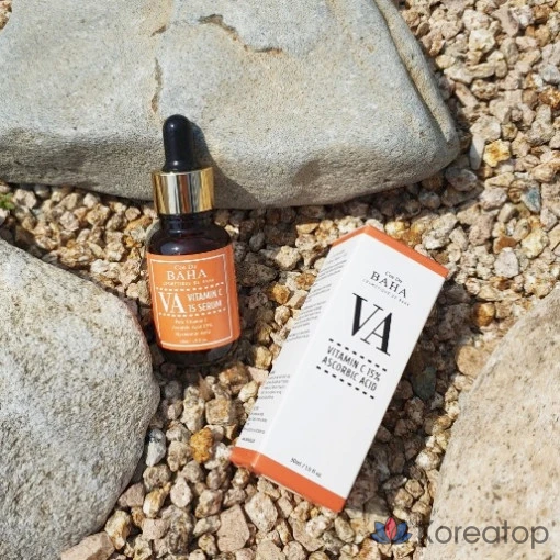 Ампульная сыворотка Cos De Baha VA Pure Vitamin C 15 Serum, 30 мл, 1 шт.