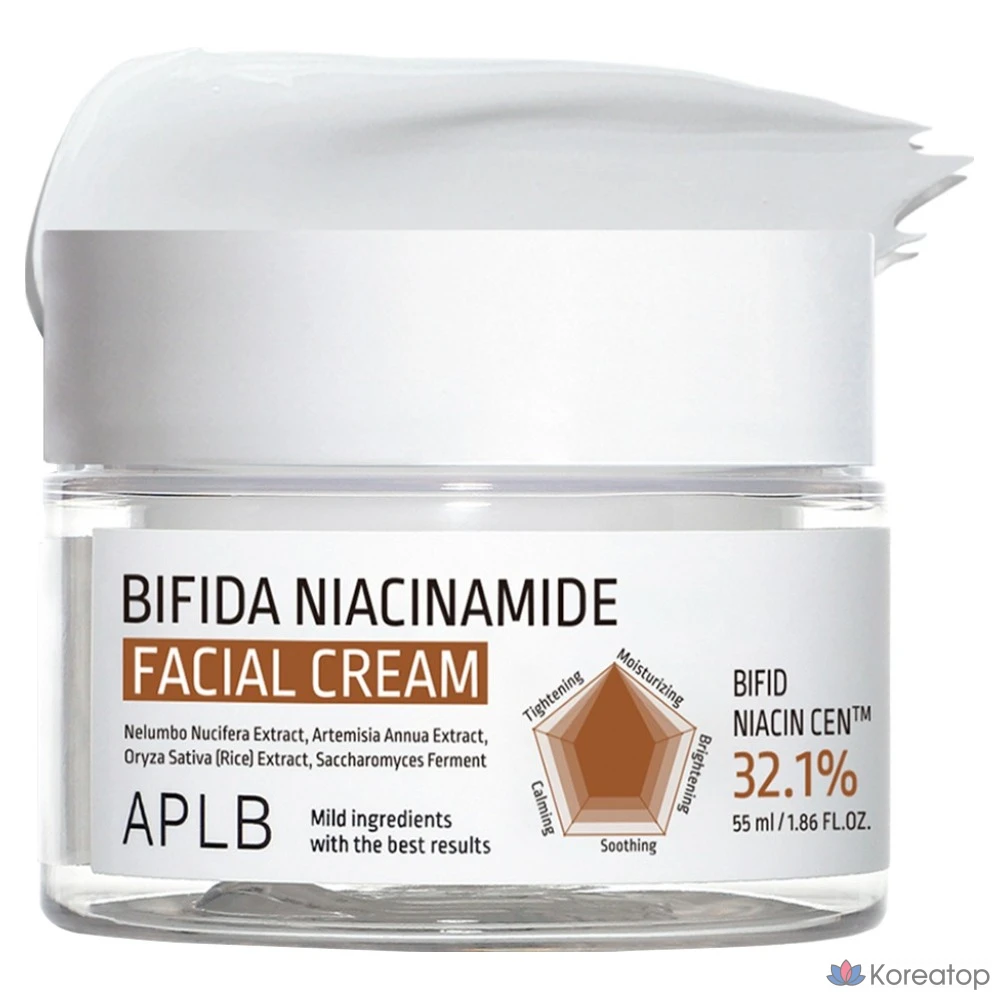 Крем для лица APLB Bifida Niacinamide Facial Cream, 55 мл, 1 шт.