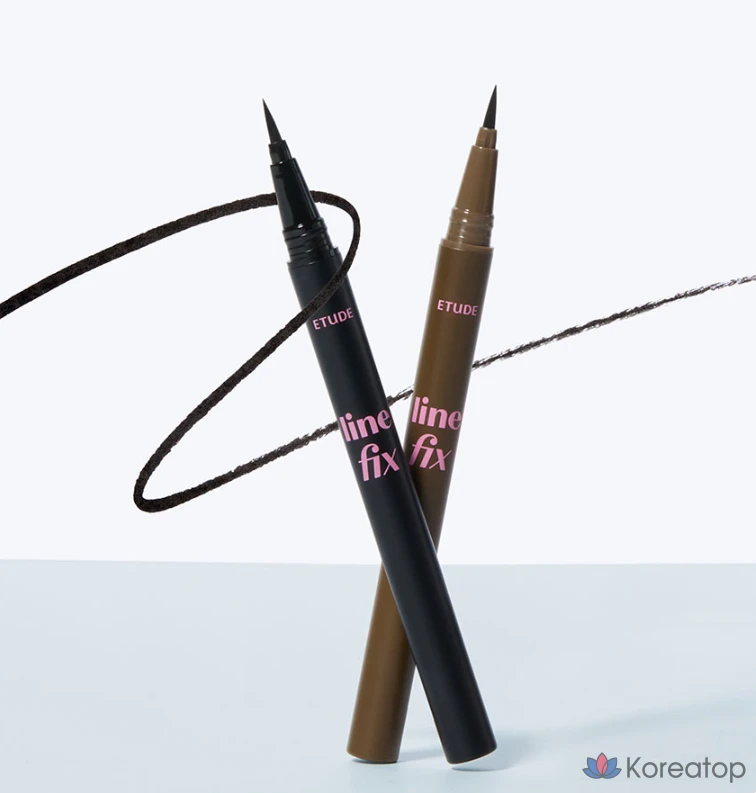 Лайнер для глаз Etude House Line Fix Brush Liner, оттенок 01 Black, 0.5 г, 1 шт., фото 4