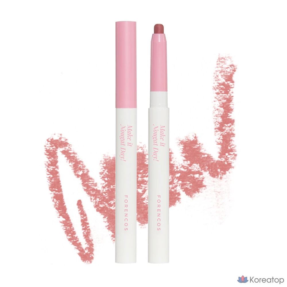 Карандаш для губ Forencos Nuga Hyd & Fit Lip Pencil, оттенок 03 Strawberry Nuga, 0.8 г, 1 шт.