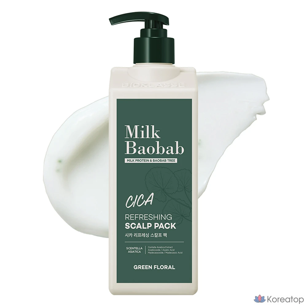 Тканевая маска для кожи головы Milk Baobab Cica Refreshing Scalp Pack, 500 мл, 1 шт.