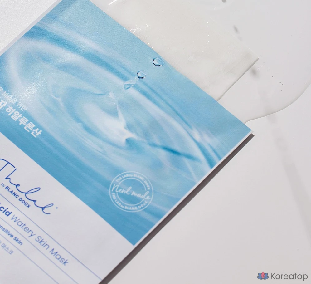 Тканевая маска для лица THE LAB by blanc doux Oligo Hyaluronic Acid Watery Skin Mask, 250 г, 10 шт.