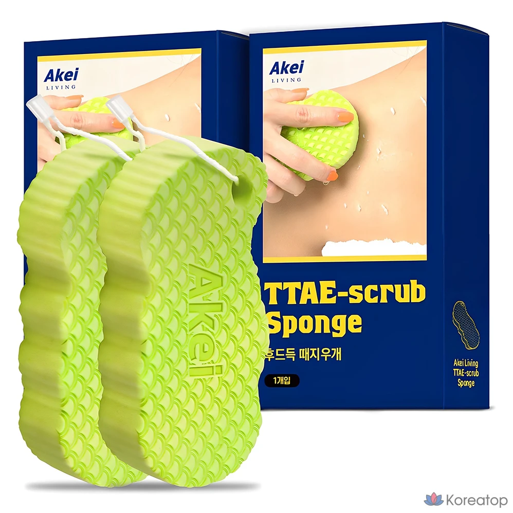 Пилинг Akei Derma+ Living Hood Deok Scrubber, 2 шт.