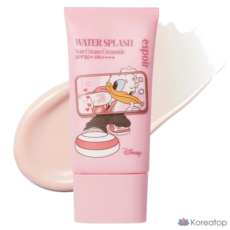 Солнцезащитный крем Espoir Disney Edition Water Splash Ceramide SPF50+ PA++++, 60 мл, 1 шт.