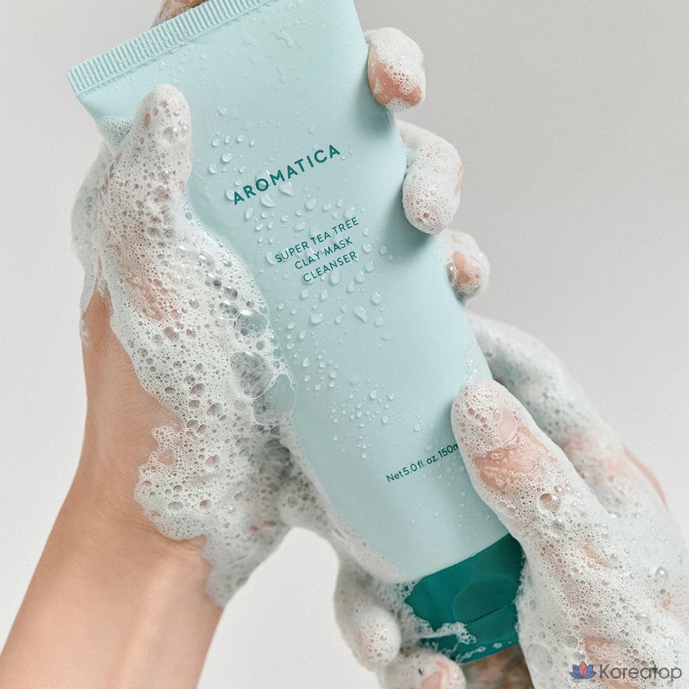 Очищающая маска-скраб Aromatica Super Tea Tree Clay Mask Cleanser, 150 мл, 1 шт.