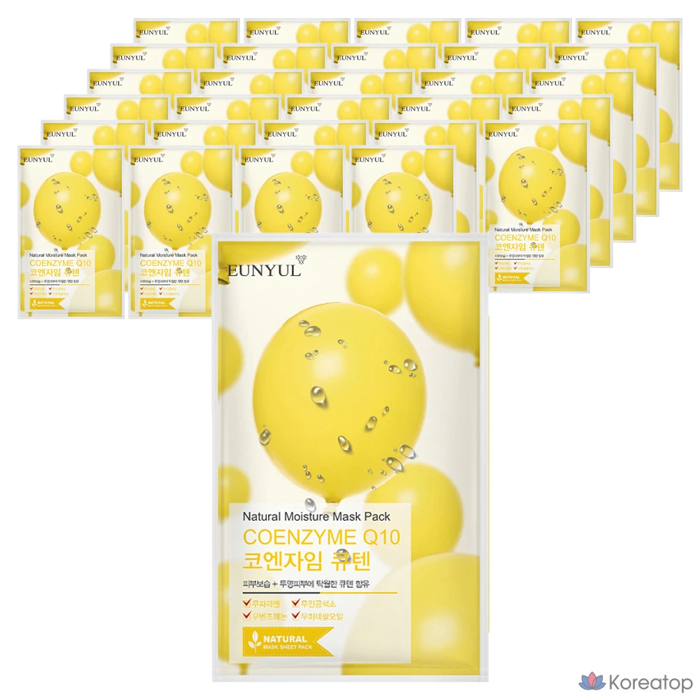 Тканевая маска для лица Eunyul Natural Coenzyme Q10 Mask, 100 шт.