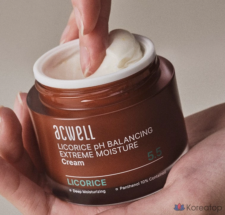 Крем для лица Acwell Licorice pH Balancing Extreme Moisture Cream, 55 мл, 1 шт.